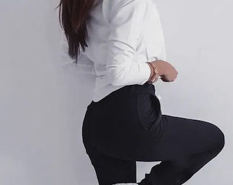 Women's Tracksuit Set, 2 Piece Lounge Set, Sweatshirt and Joggers, Minimalist Athleisure Set,for Spring