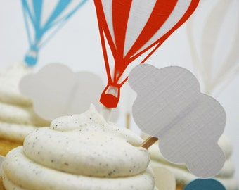 Mini Cloud  Cupcake Toppers Qty 12
