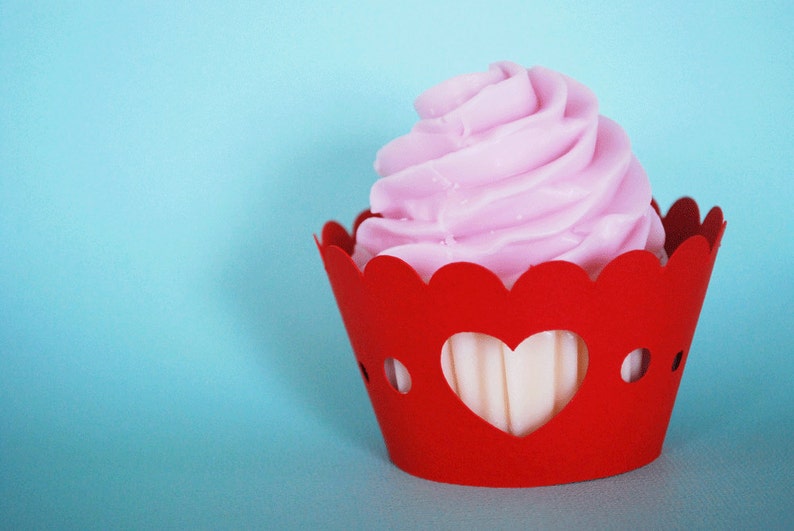 Valentines Day Sweet Heart Cupcake Wrappers In Your Choice of image 3