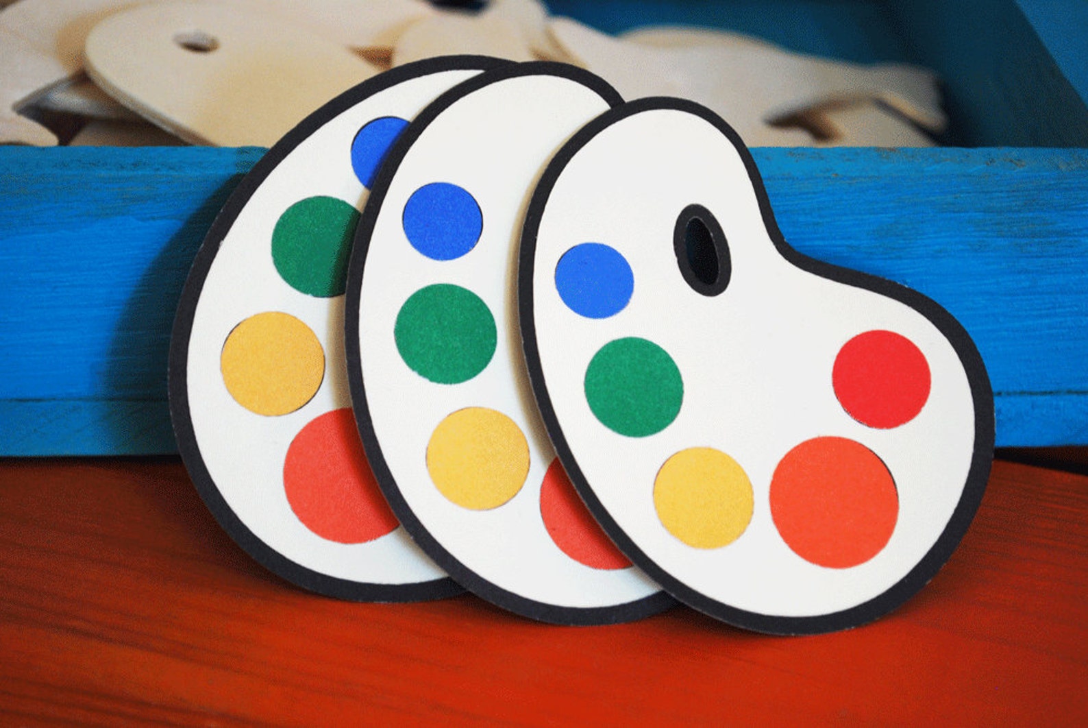 Art Paint Palette Party Hang Tags in Your Choice of Color Qty Etsy