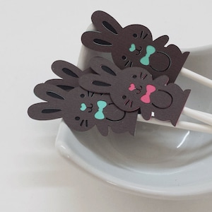 Chocolade Paashaas Cupcake Toppers Aantal 12 afbeelding 1