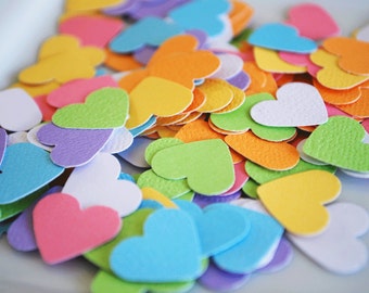 Easter Heart Confetti in Spring Colors 200 pieces