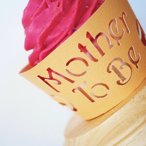 Mother To Be  Cupcake Wrappers In Your Choice of Color Qty 12 By Your Little Cupcake
