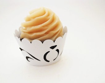 Engagement Ring Cupcake Wrappers In Your Choice of Color Qty 12 By Your Little Cupcake