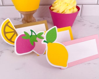 Pink Strawberry Lemonade Food labels In Your Choice of Color