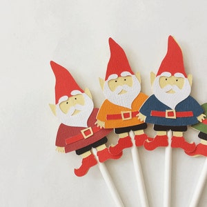 Gnome Cupcake Toppers Qty 12 By Your Little Cupcake