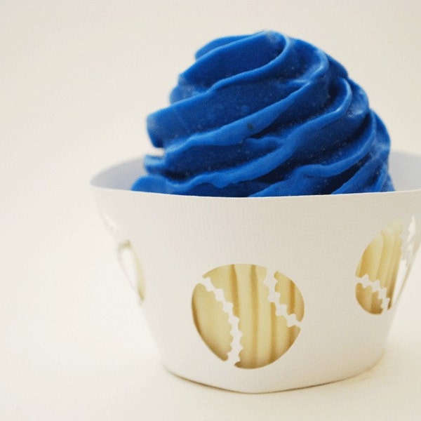 Baseball Cupcake Wrappers In Your Choice of Color Qty 12 By Your Little Cupcake