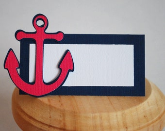 Anchor Food Tags Place Holder Set of 12 Your Choice Of Color