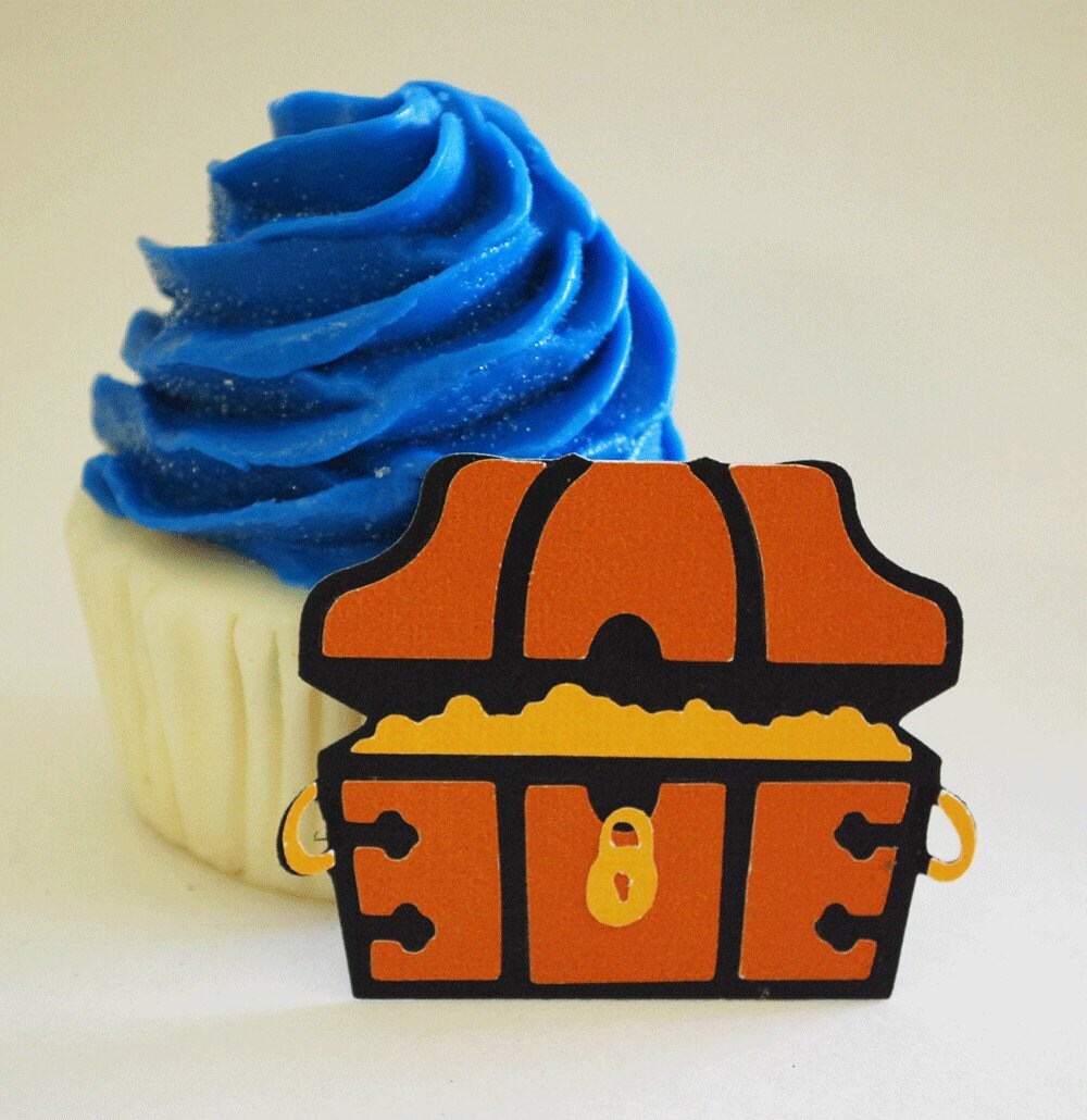 Pirate Treasure Chest Gift Tags in Your Choice of Color Qty 6 Etsy