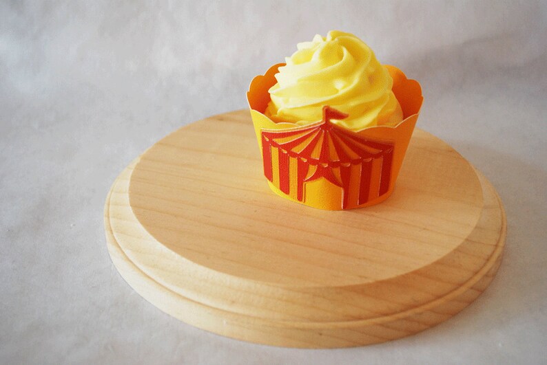 Vintage Circus Tent Cupcake Wrappers Set of 12  By Your Little image 1