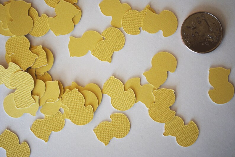 Lemon Yellow Rubber Ducky Die Cuts Set of 40 by Your Little image 3