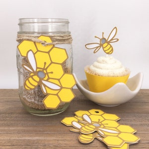 Honey Comb Cupcake Wrappers Set of 12 By Your Little Cupcake image 8