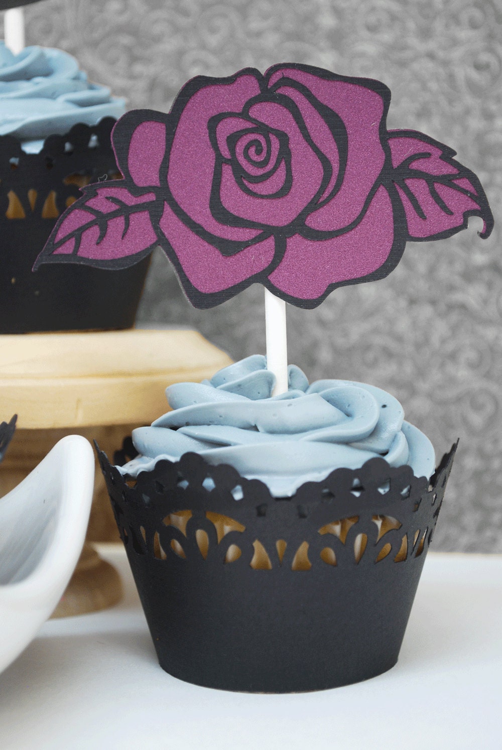 Gothic Steampunk Cupcake Toppers In Your Choice of Color Qty Etsy