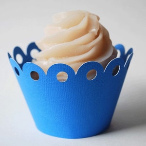 Cupcake Wrappers Simple and Sweet for Your Little Treat In Your Choice of Color Qty 12 By Your Little Cupcake image 1