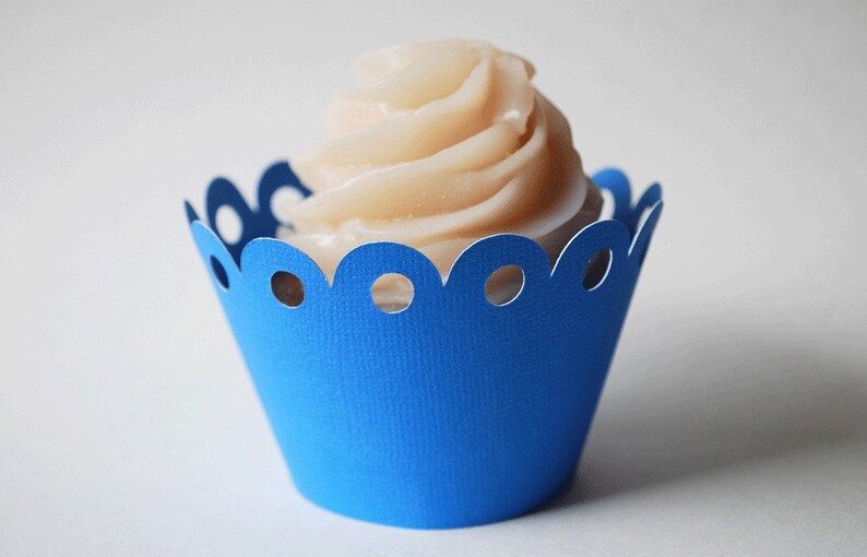 Cupcake Wrappers Simple and Sweet for Your Little Treat In Your Choice of Color Qty 12 By Your Little Cupcake image 1