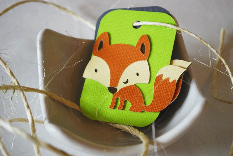 Woodland Fox Cupcake Toppers In Your Choice of Color Qty 12 By image 4
