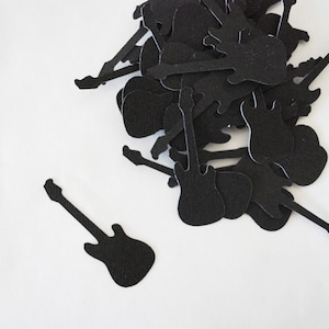 Schwarze GitarrenStanzteile 25 Stück