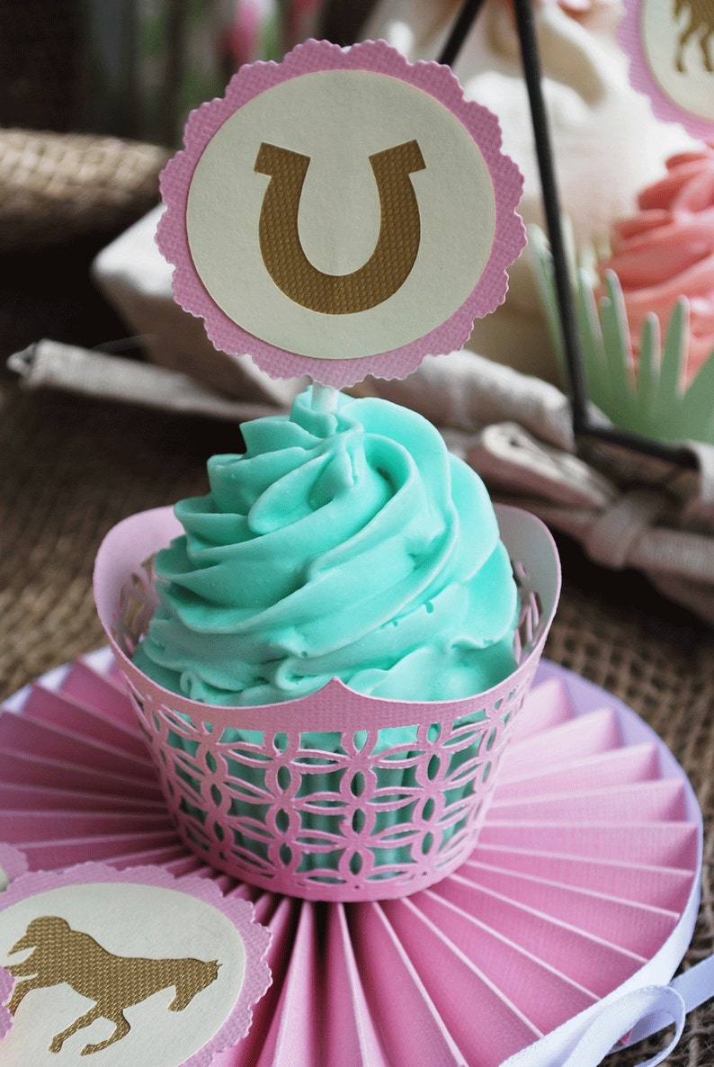 Lattice Cupcake Wrappers In your choice of color Qty 12 image 1