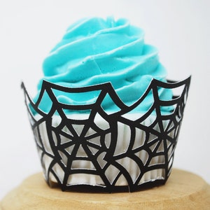 Spider Web Cupcake Wrappers Single Layered