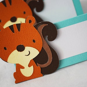 Waldtiere Eichhörnchen Essen Anhänger Platzhalter 12 Stück By Your Little Cupcake