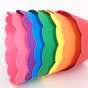 Rainbow Cupcake Wrappers In Your Choice of Color Qty 12 By Your Little Cupcake image 6