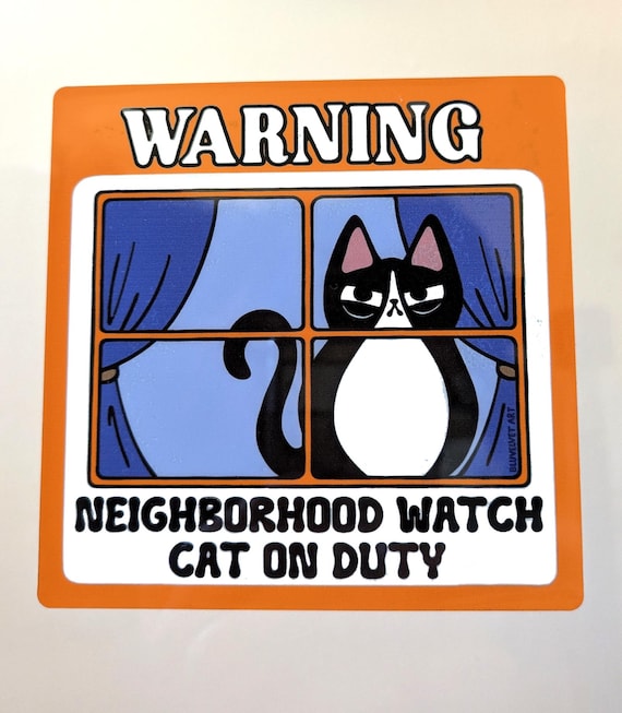 Funny Cat Signs ALKB Funny Tuxedo Cat-Themed Sign 8x12 Inch