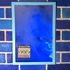 No Soliciting Sign Window Cling Goth violators Will Be Sacrificed ...