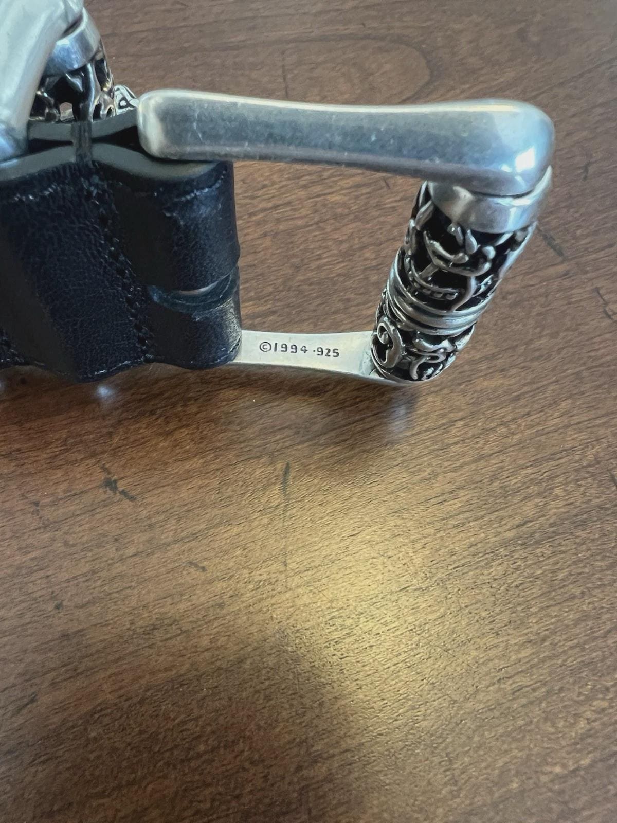 Chrome Hearts Black Patch Roller Belt in Black 34-36” Waist Size