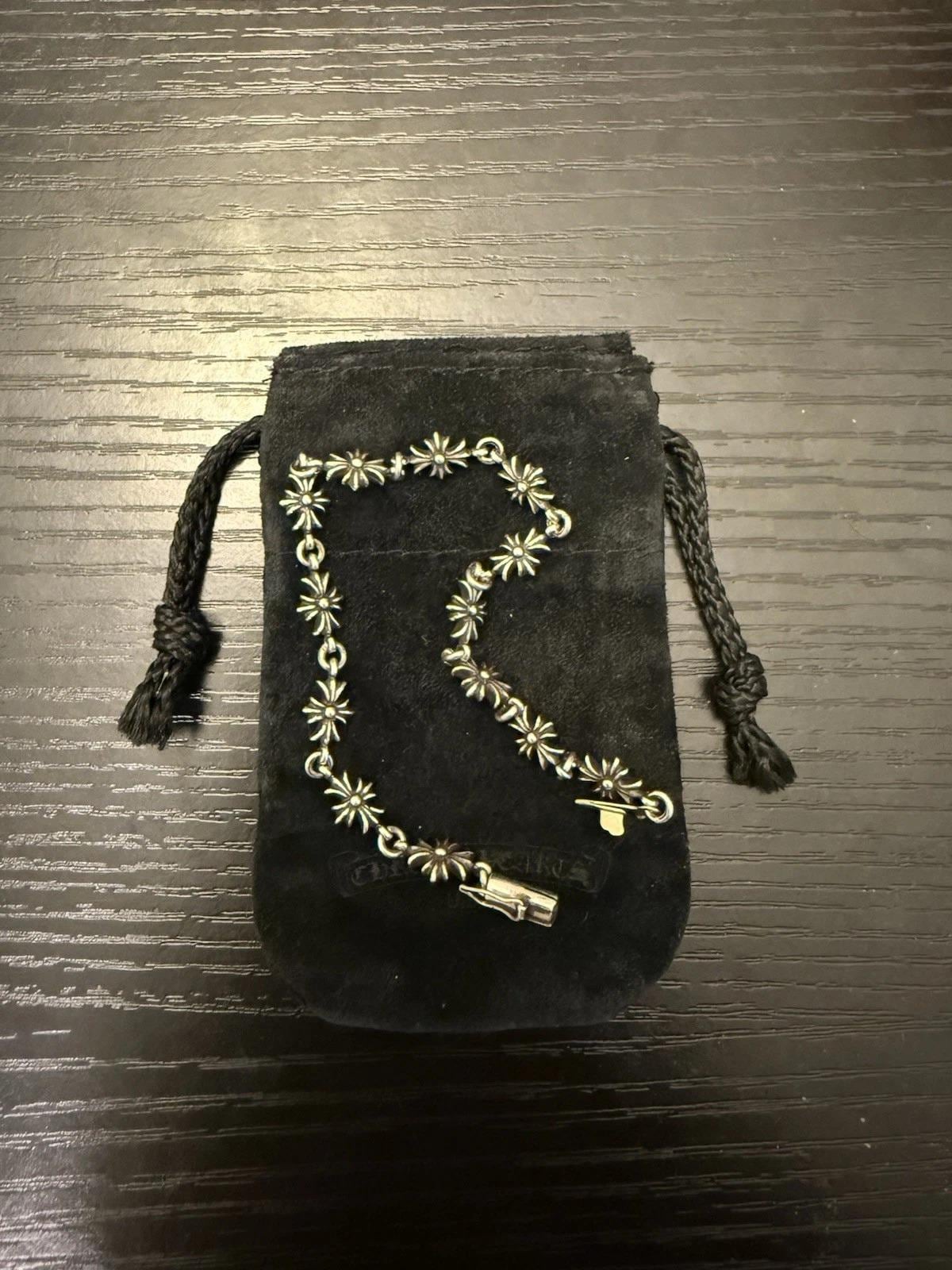 Authentic Chrome Hearts Tiny E Bracelet 1999 925 Silver Size 20 Cm