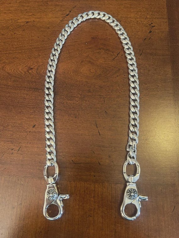 Chrome Hearts Cross Cuban Link Wallet Chain 20 inches
