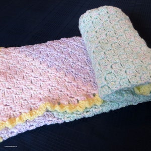 New Super Soft Warm Blanket -  Pastel Colors - 32 x 32 - Multi-Use Chair Couch Recliner Wheel Chair - Designed Hand Made USA