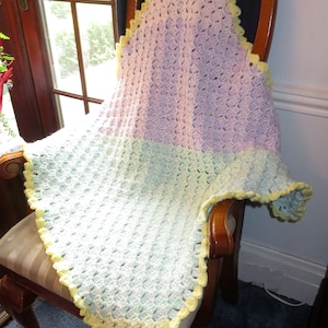 New Super Soft Warm Blanket -  Pastel Colors - 32 x 32 - Multi-Use Chair Couch Recliner Wheel Chair - Designed Hand Made USA