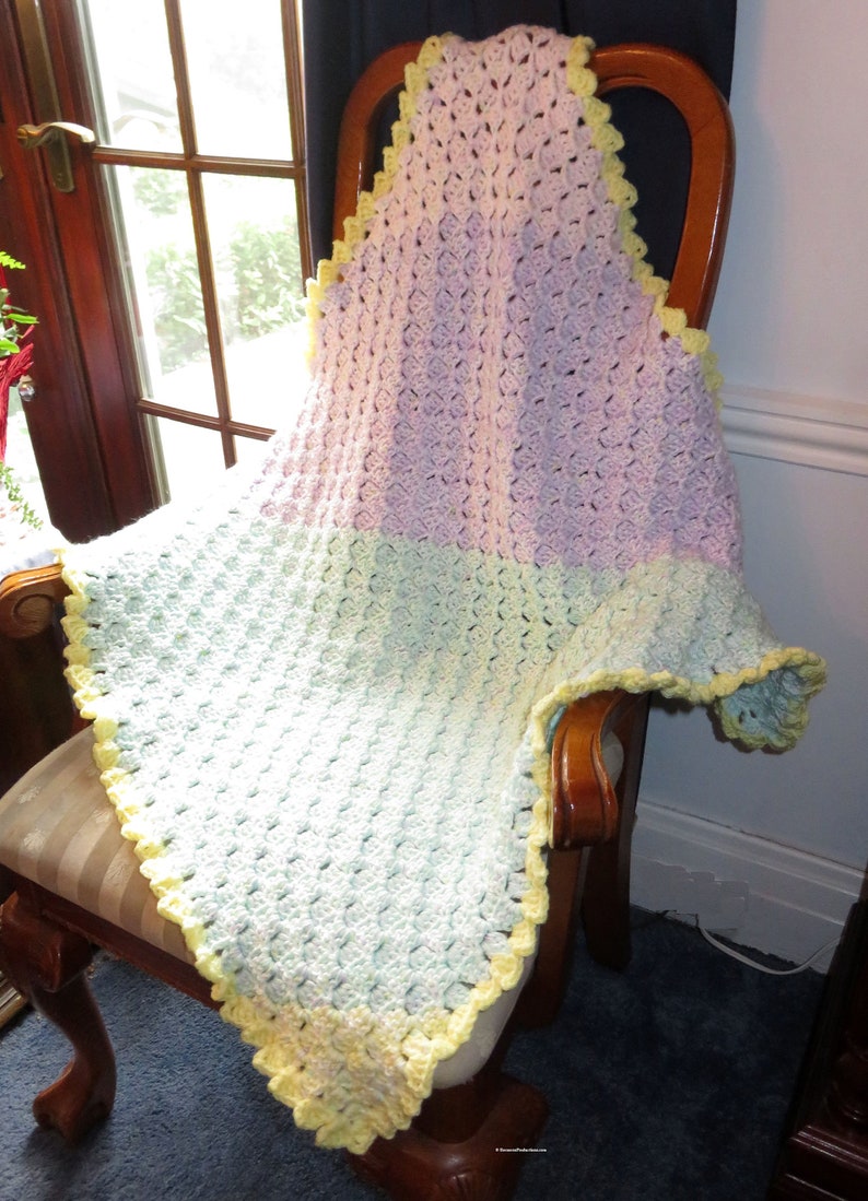 New Super Soft Warm Blanket -  Pastel Colors - 32 x 32 - Multi-Use Chair Couch Recliner Wheel Chair - Designed Hand Made USA