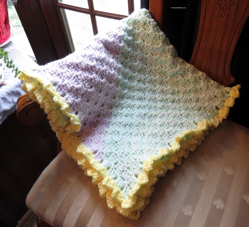 New Super Soft Warm Blanket -  Pastel Colors - 32 x 32 - Multi-Use Chair Couch Recliner Wheel Chair - Designed Hand Made USA