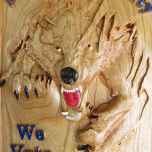 Silent Majority We Vote - 3 Dimensional Engraved Hand Crafted Cherry Wood Wall Art - 9" x 6.75" x 0.9" Hand Crafted Ohio USA