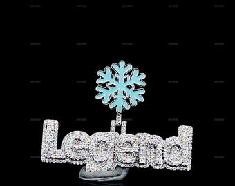 Custom Letter VVS Moissanite Pendant, 925 Sterling Silver Hip Hop Style