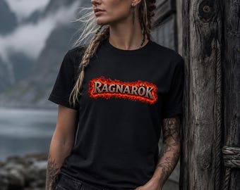 RAGNARÖK PNG, Viking Norse Mythology Design, Ragnarok Lava Sublimation PNG, Nordic Digital Download, Viking Shirt Graphic