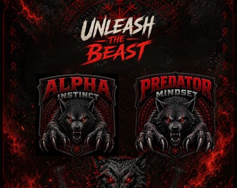 Fenrir Warrior Bundle PNG | Viking Wolf Designs | Nordic Warrior Clipart Pack | Berserker Rune Artwork | Dark Fantasy Shirt Designs