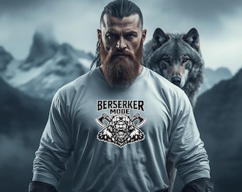 Berserker Mode Sweatshirt – Viking Warrior Sweatshirt, Nordic Norse Mythology, Valhalla Style Crewneck