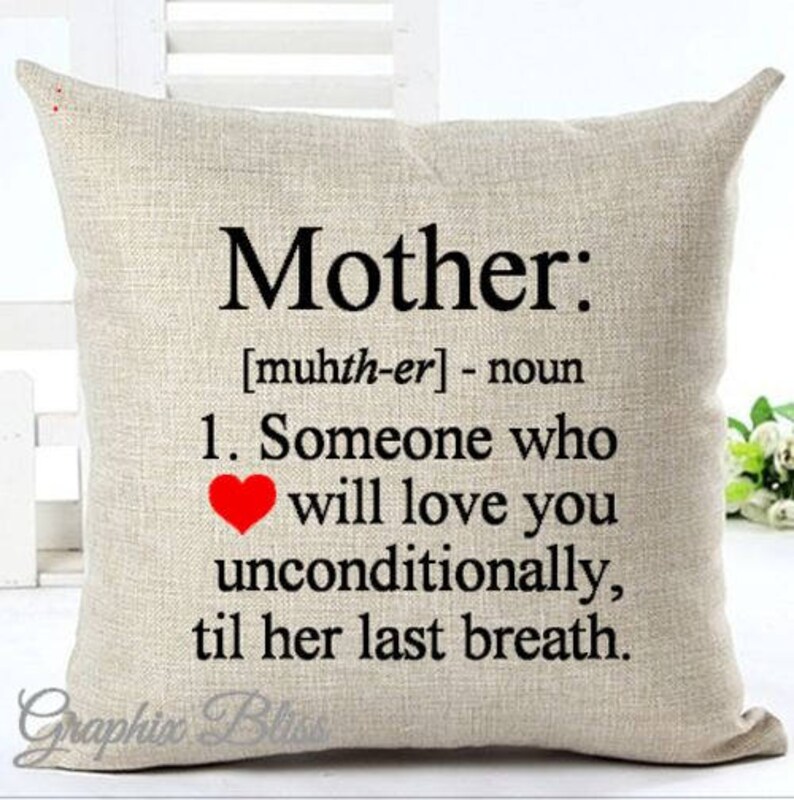 Mother Definition Mother S Day Pillow Cover Decorative Etsy