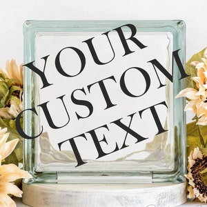 Custom Order Decal for Glass Blocks image 1