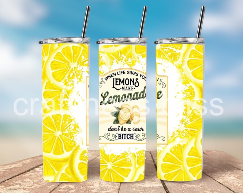 When Life Gives You Lemons Make Lemonade Don't Be A Sour Etsy