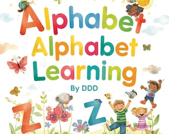 Alphabet Flashcards Printable PDF – ABC Cards for Toddlers & Preschool – Instant Download Learning Set
