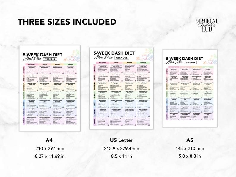 DASH Diet Food Chart, DASH Diet Meal Plan, Printable DASH Diet, DASH Food List,  Blood Pressure Track, High Blood Pressure, Hypertension Planner, High BP Meal Plan, Low Sodium Grocery, Low Sodium Diet, Low Sodium Food, Healthy Heart Food, Heart Health Chart