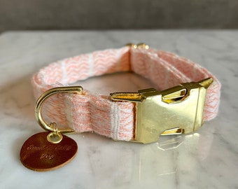 Peach Turkish dog collar