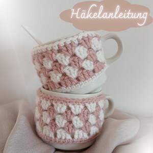 Häkelanleitung, Tassenwärmer, Granny Square Muster Anleitung