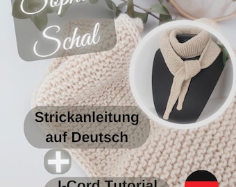 Sophie Schal Strickanleitung – PDF Sofort-Download, Schritt-für-Schritt Anleitung auf Deutsch