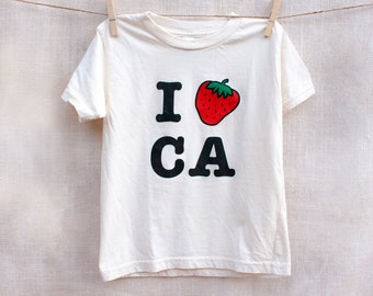 I Strawberry California Organic Cotton Kids Tee
