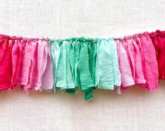 Hand Dyed Fabric Garland - Christmas - Holiday Theme