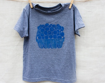 T-shirt triple mélange pour enfants Blueberry Basket